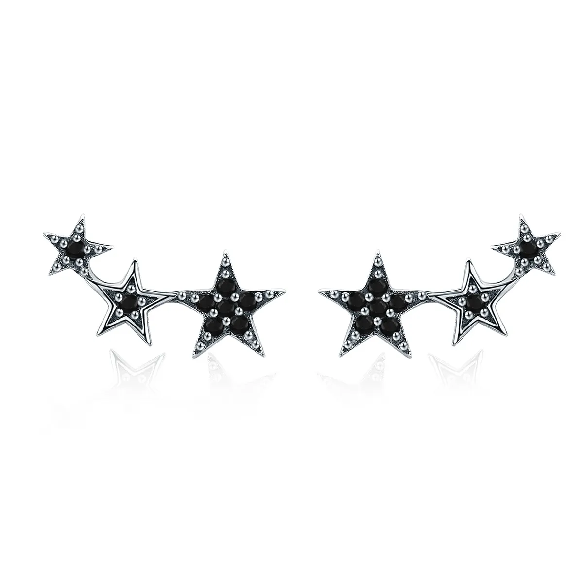 pandora style silver secrets of stars ørepynt sce292