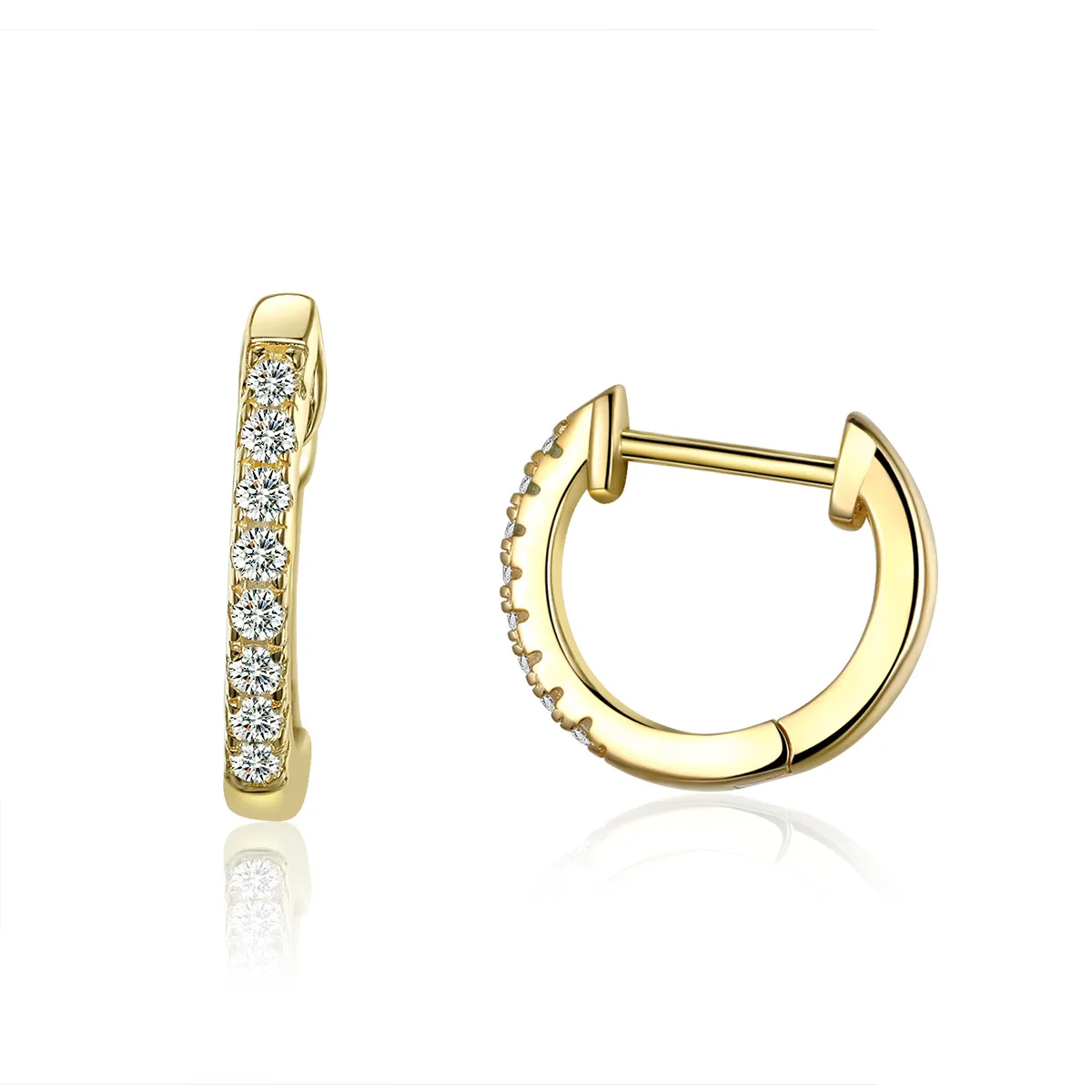 Pandora Style Silver Small Circle Hoop øredobber - SCE498