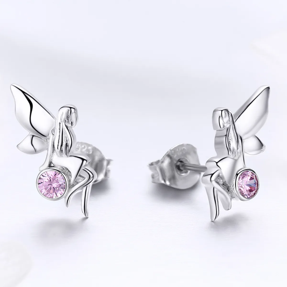 Pandora Style Sølv Flower Fairy øredobber - SCE395