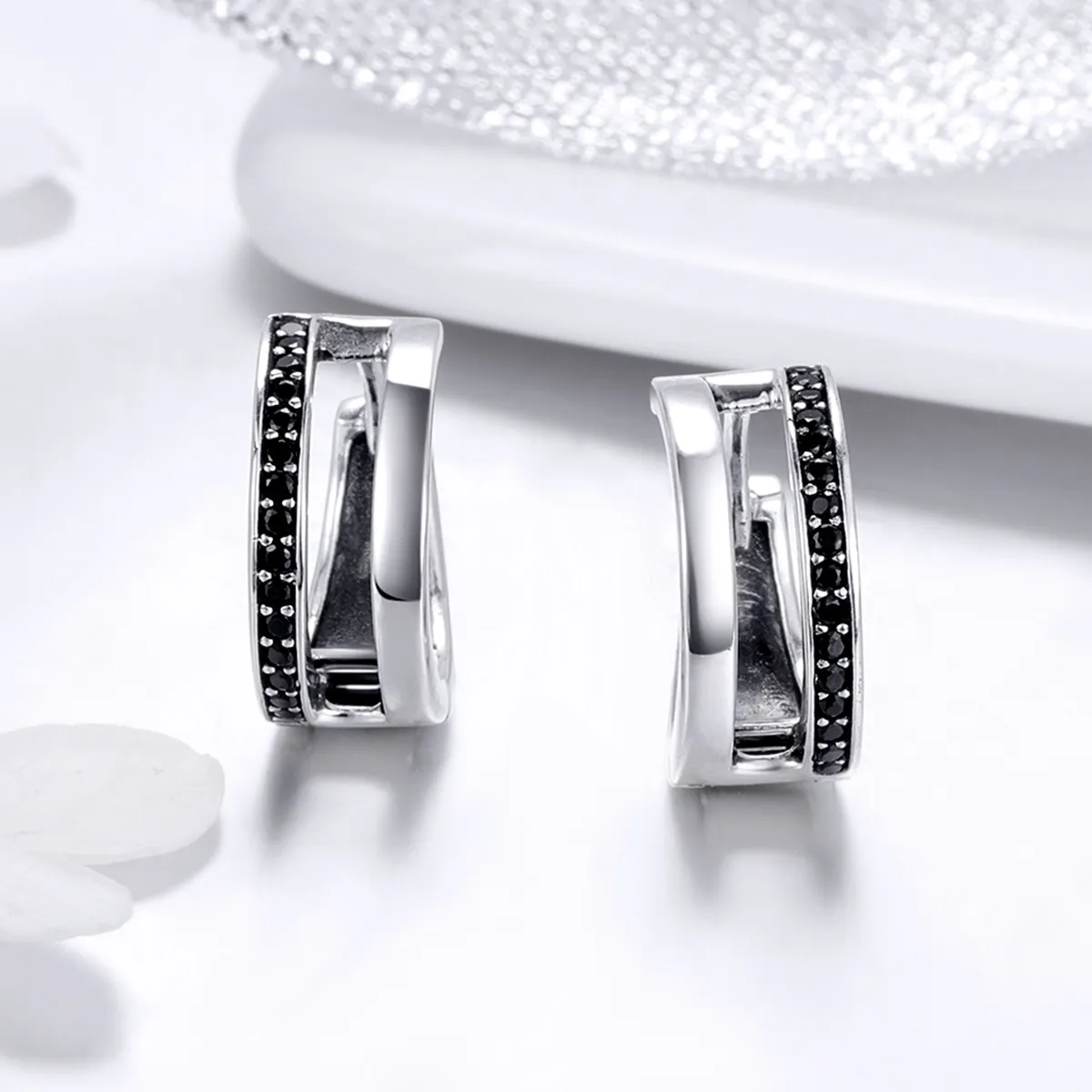 Pandora Style Sølv Pure Love Hoop øredobber - SCE444