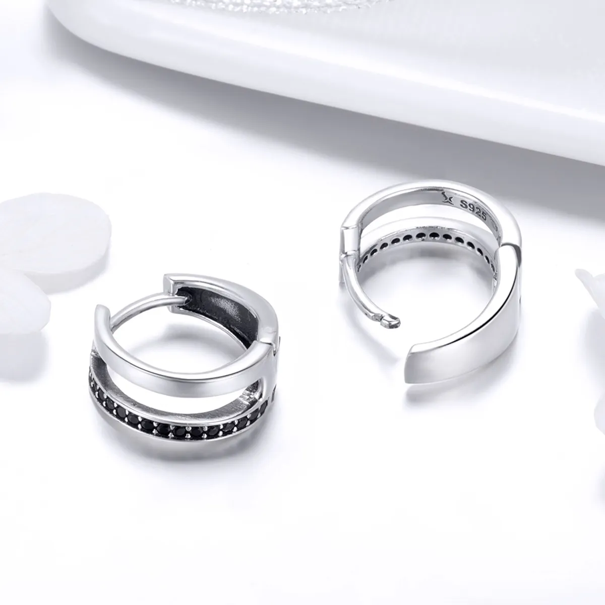 Pandora Style Sølv Pure Love Hoop øredobber - SCE444