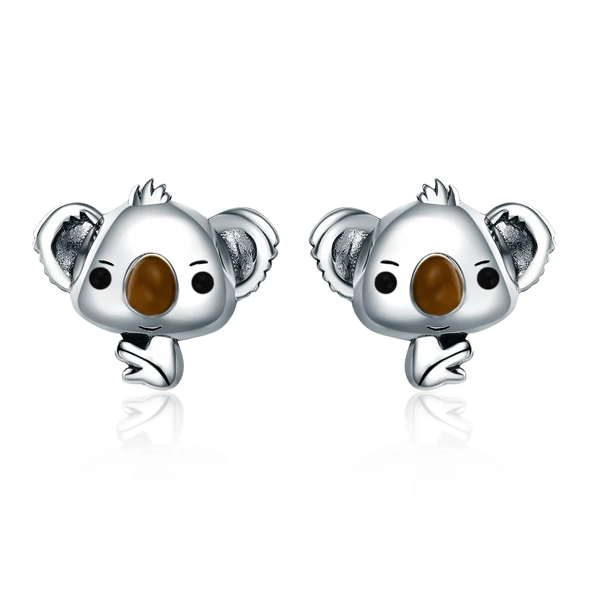 Pandora Style Sølv Søte Koala øredobber - SCE381