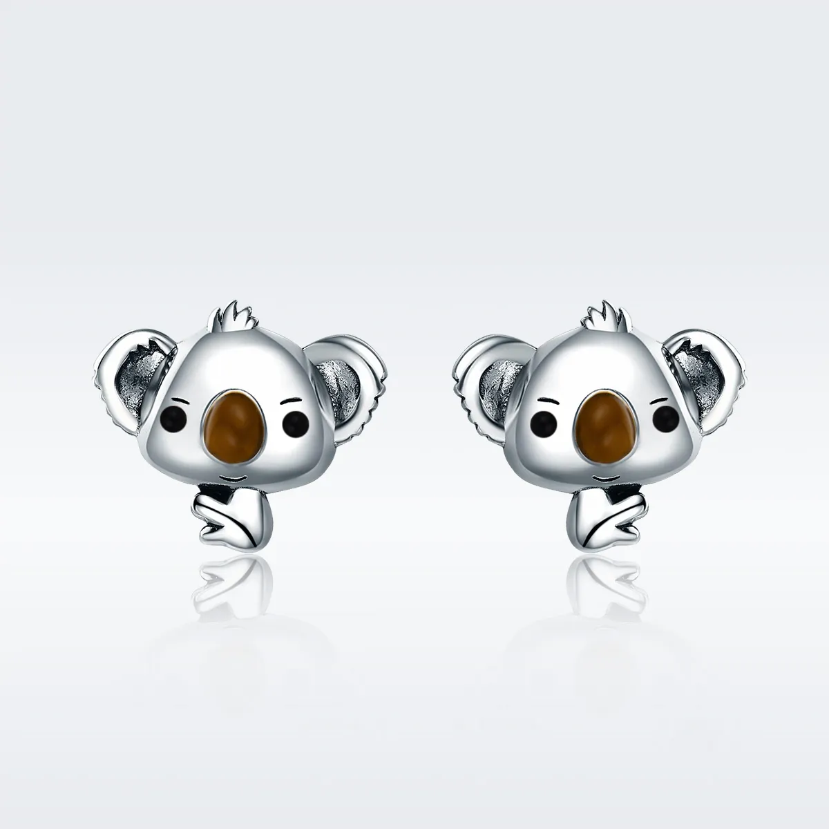 Pandora Style Sølv Søte Koala øredobber - SCE381