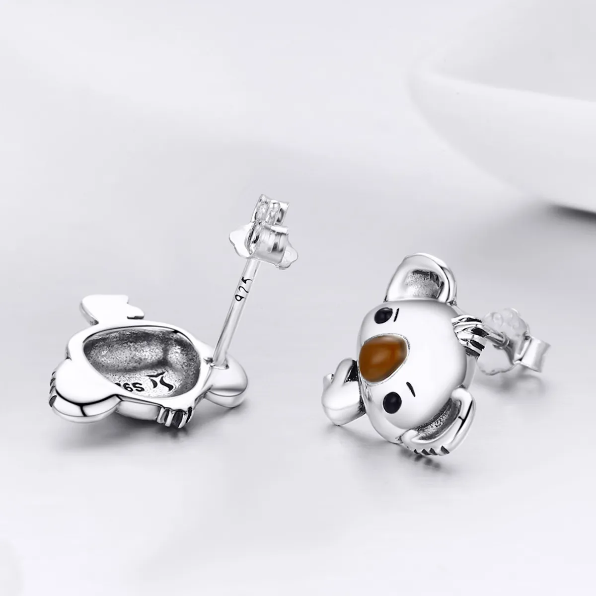 Pandora Style Sølv Søte Koala øredobber - SCE381