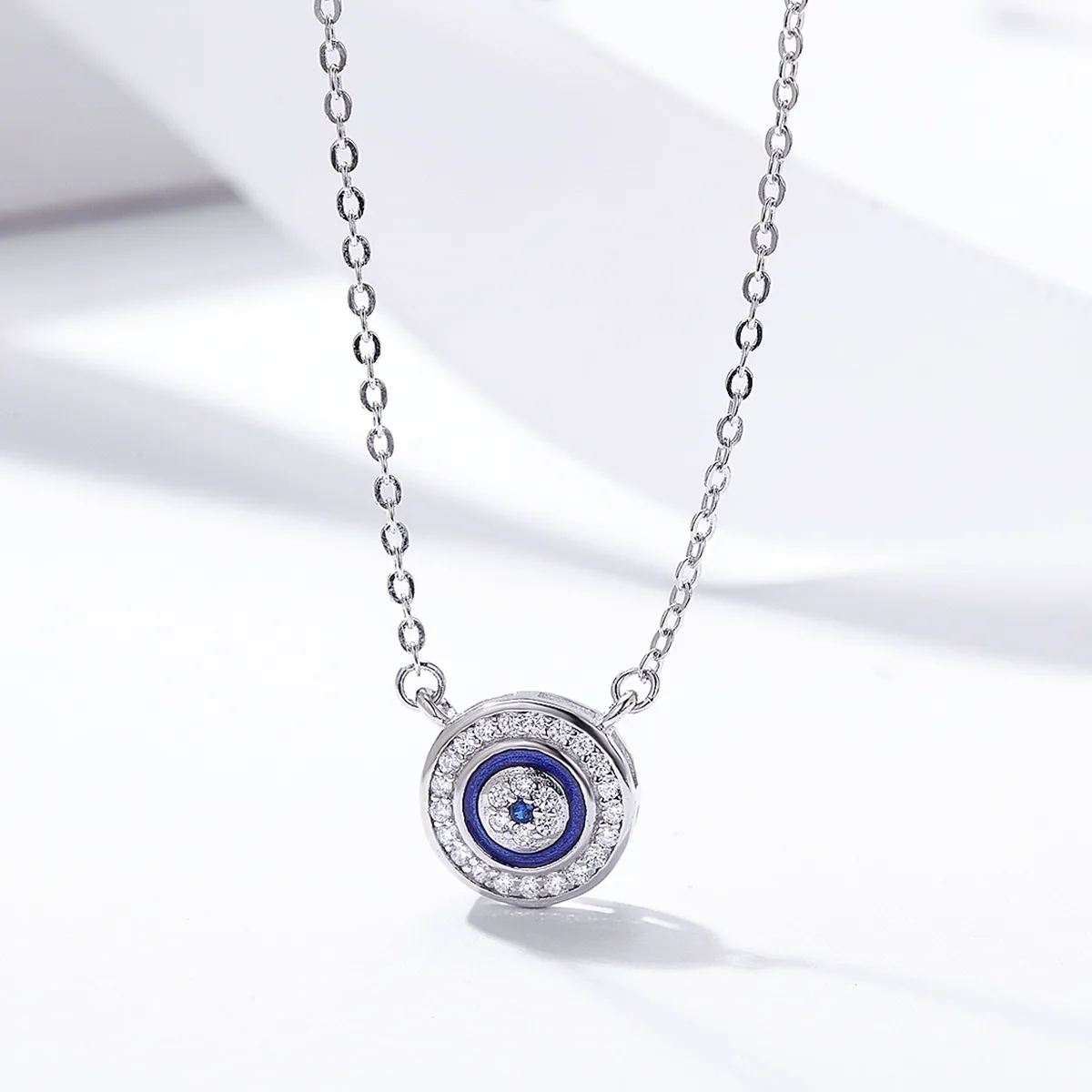 Pandora Style Silver Devil's Eye Halskjede - SCN165