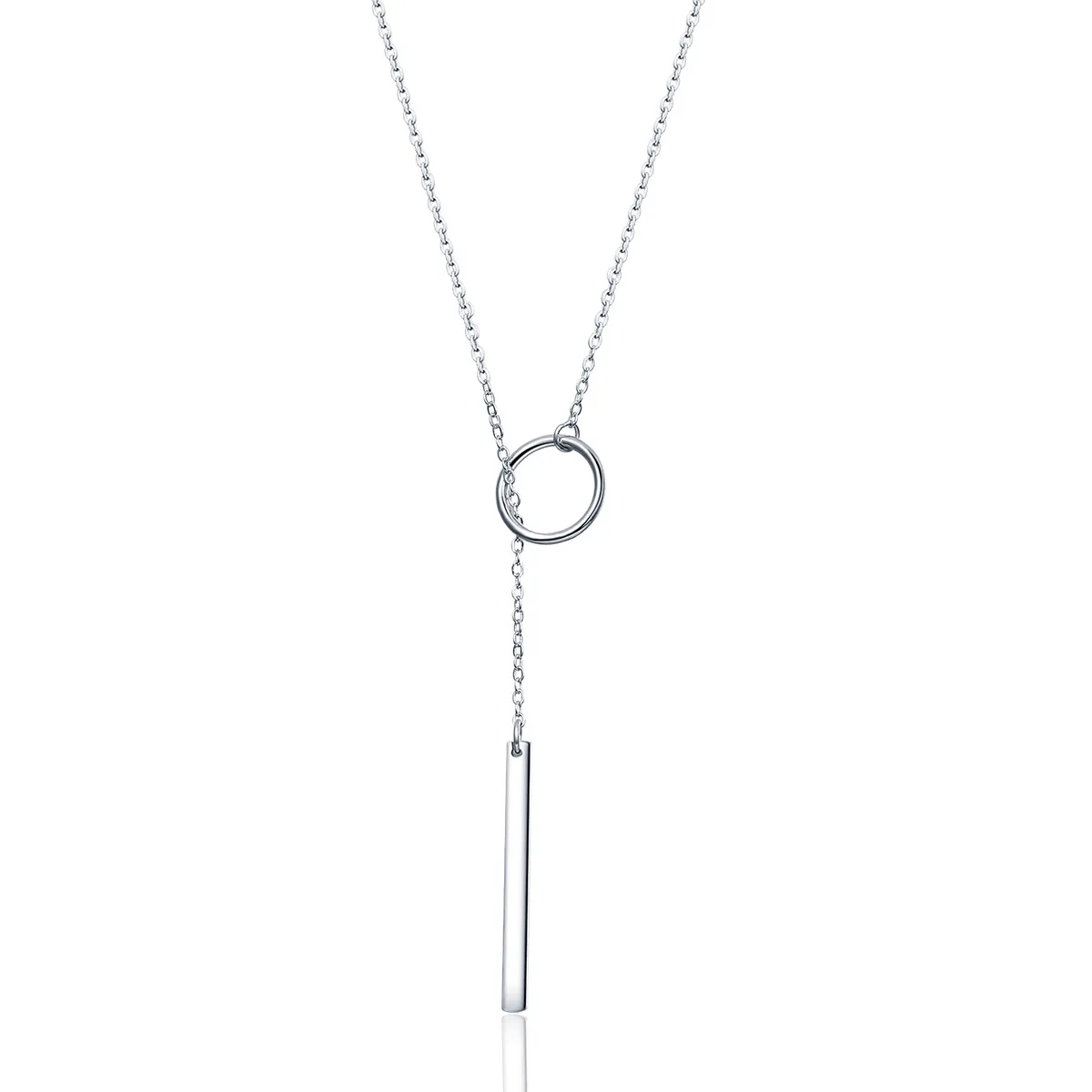 pandora style silver simple halskjede scn304