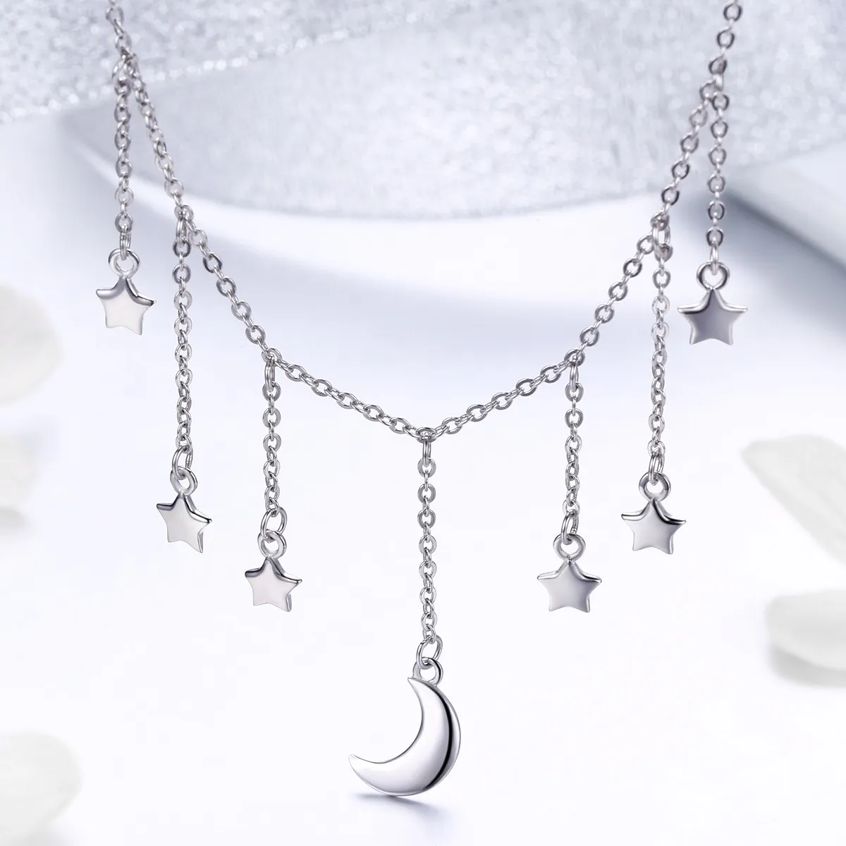 Pandora Style Silver Starry Sky Halskjede - SCN301