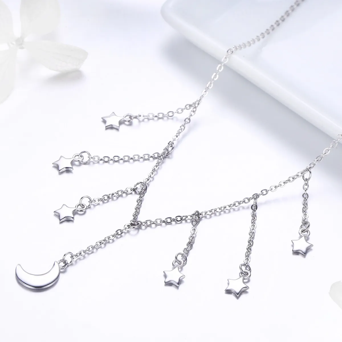 Pandora Style Silver Starry Sky Halskjede - SCN301