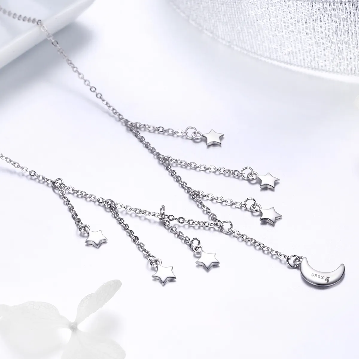 Pandora Style Silver Starry Sky Halskjede - SCN301