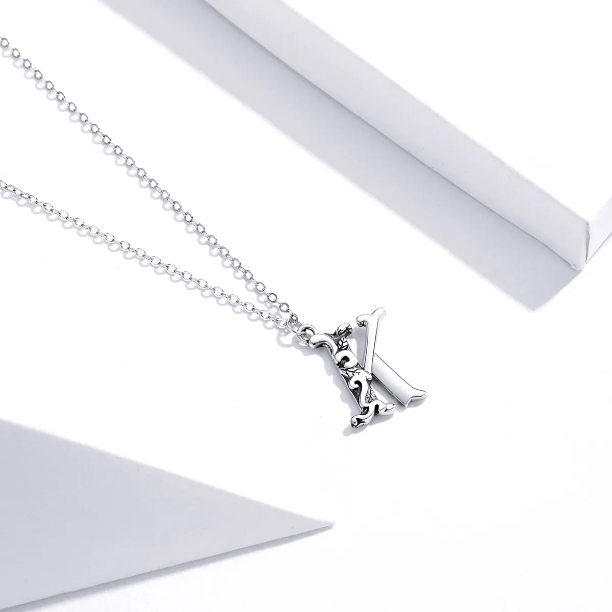 Pandora Style Sølv Lucky Letter K Halskjede - SCN403