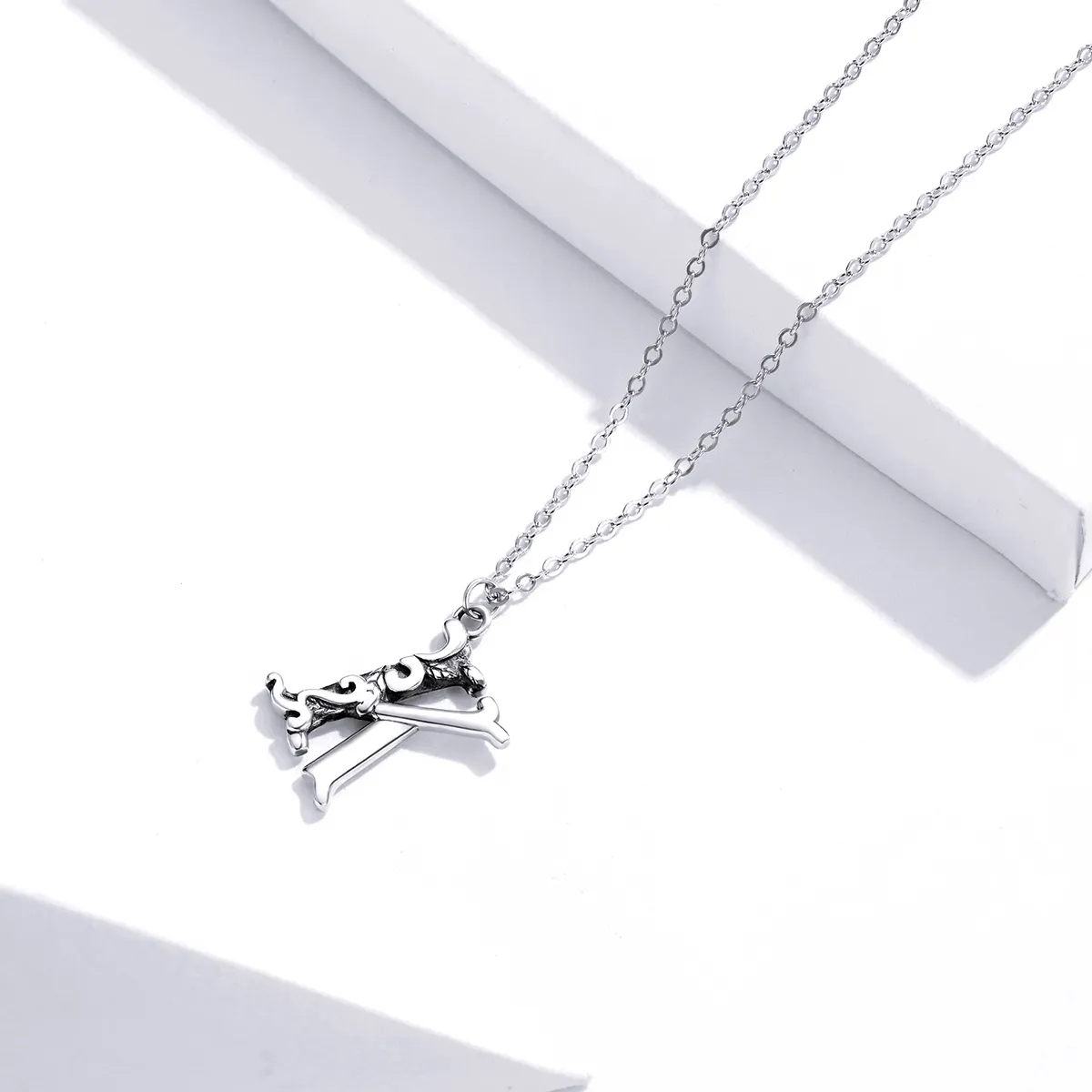Pandora Style Sølv Lucky Letter K Halskjede - SCN403
